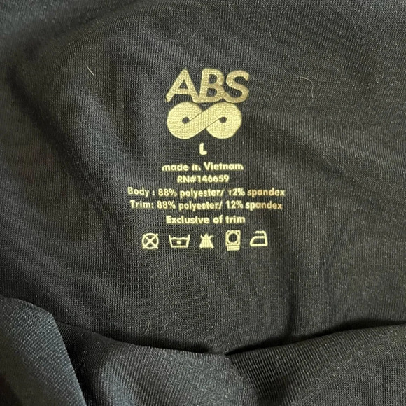 Abs Navy Blue Leggings Size Large - Picture 4 of 4